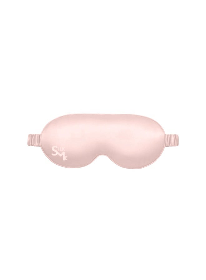 Silk Me 100% Pure Mulberry Silk Sleep Mask - Eye Mask for Women/Man with stretchable band - Blackout Sleep Mask - 3D shape for added comfort (Pink) - Image 1